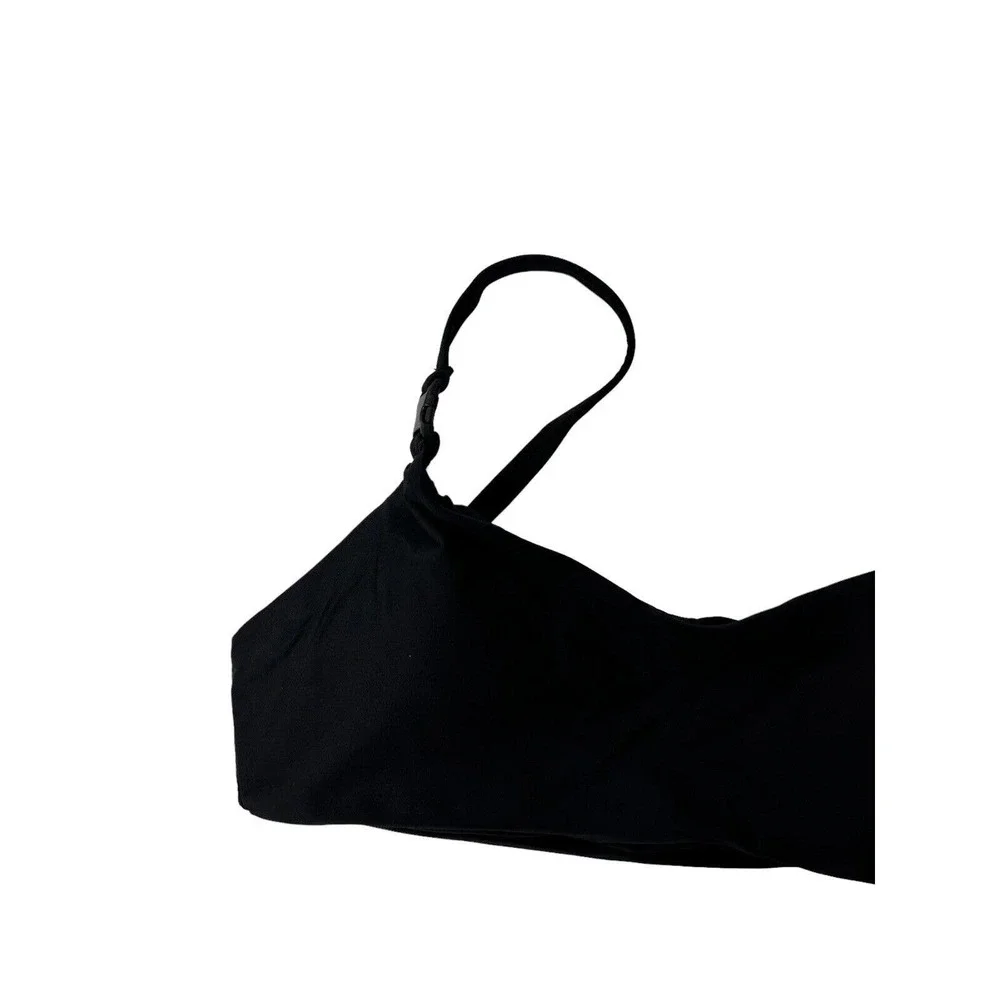 NWT Andie Womens‎ The Riviera Swimsuit Top Size Small Adjustable Straps Black